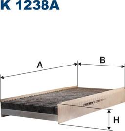 Filtron K1238A - Filter, kupéventilation xdelar.se