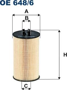 Filtron OE648/6 - Oljefilter xdelar.se