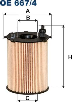 Filtron OE667/4 - Oljefilter xdelar.se