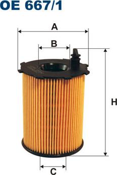 Filtron OE667/1 - Oljefilter xdelar.se