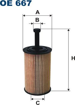 Filtron OE667 - Oljefilter xdelar.se