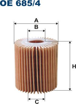 Filtron OE685/4 - Oljefilter xdelar.se