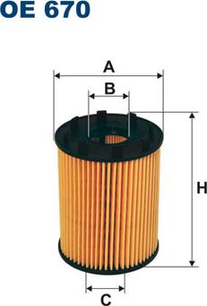 Filtron OE670 - Oljefilter xdelar.se