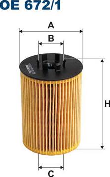 Filtron OE672/1 - Oljefilter xdelar.se