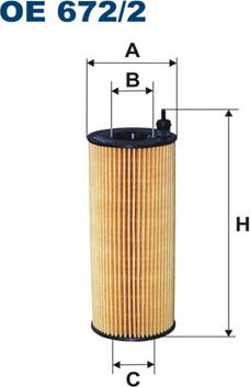 Filtron OE672/2 - Oljefilter xdelar.se