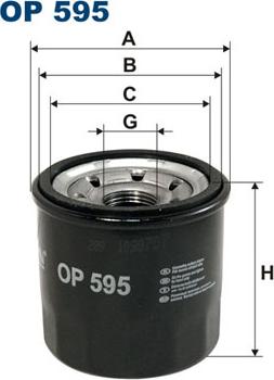 Filtron OP595 - Oljefilter xdelar.se