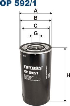 Filtron OP592/1 - Oljefilter xdelar.se