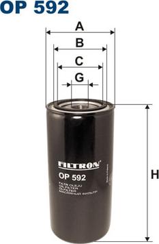 Filtron OP592 - Oljefilter xdelar.se