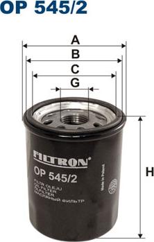 Filtron OP545/2 - Oljefilter xdelar.se