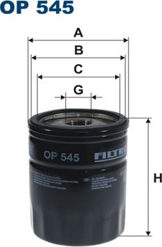 Filtron OP545 - Oljefilter xdelar.se