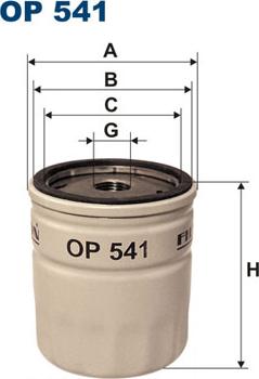 Filtron OP541 - Oljefilter xdelar.se