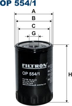 Filtron OP554/1 - Oljefilter xdelar.se