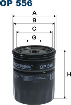 Filtron OP556 - Oljefilter xdelar.se