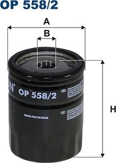 Filtron OP 558/2 - Oljefilter xdelar.se