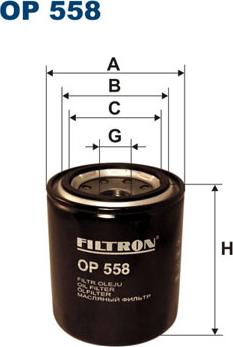 Filtron OP558 - Oljefilter xdelar.se