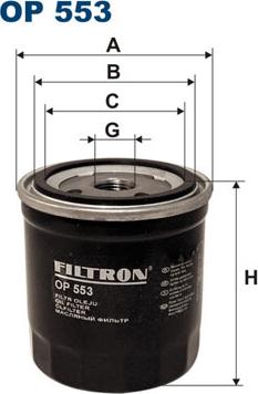 Filtron OP553 - Oljefilter xdelar.se