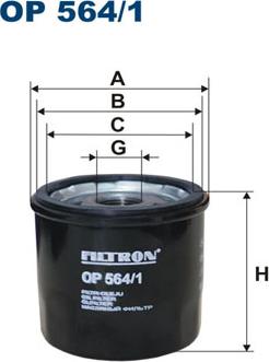 Filtron OP564/1 - Oljefilter xdelar.se