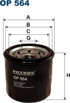 Filtron OP564 - Oljefilter xdelar.se