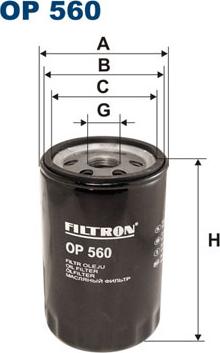 Filtron OP560 - Oljefilter xdelar.se