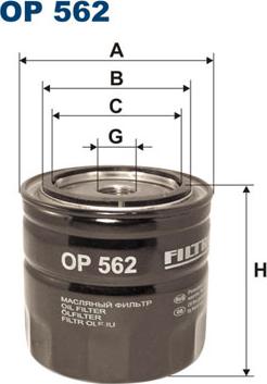 Filtron OP562 - Oljefilter xdelar.se