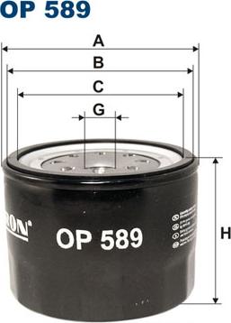 Filtron OP589 - Oljefilter xdelar.se