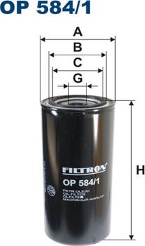 Filtron OP584/1 - Oljefilter xdelar.se