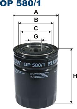 Filtron OP580/1 - Oljefilter xdelar.se