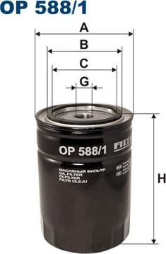 Filtron OP588/1 - Oljefilter xdelar.se