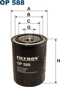 Filtron OP588 - Oljefilter xdelar.se