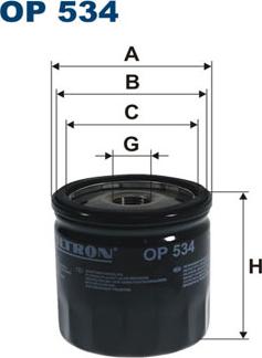 Filtron OP534 - Oljefilter xdelar.se