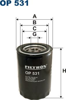 Filtron OP531 - Oljefilter xdelar.se