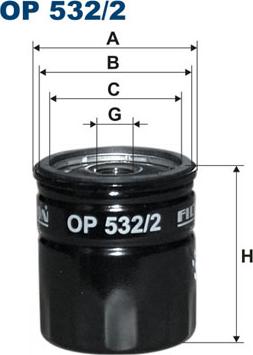 Filtron OP532/2 - Oljefilter xdelar.se