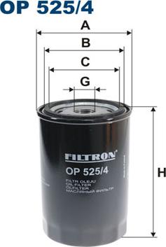 Filtron OP525/4 - Oljefilter xdelar.se