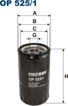 Filtron OP525/1 - Oljefilter xdelar.se