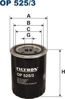 Filtron OP525/3 - Oljefilter xdelar.se