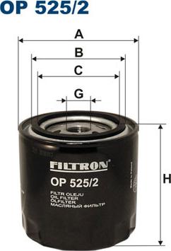 Filtron OP525/2 - Oljefilter xdelar.se