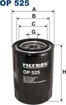 Filtron OP525 - Oljefilter xdelar.se