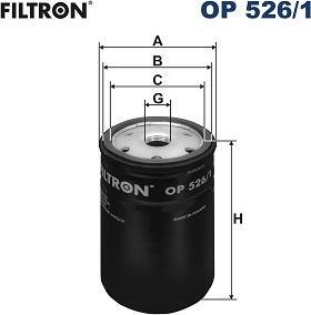 Filtron OP526/1 - Oljefilter xdelar.se