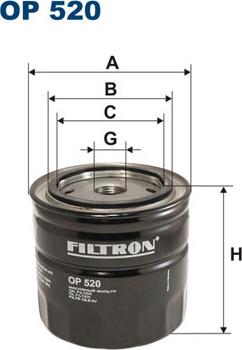 Filtron OP520 - Oljefilter xdelar.se