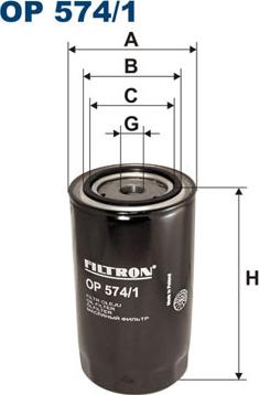 Filtron OP574/1 - Oljefilter xdelar.se