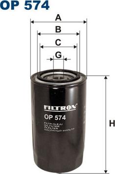 Filtron OP574 - Oljefilter xdelar.se