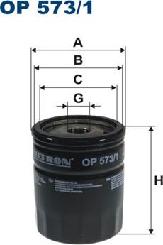 Filtron OP573/1 - Oljefilter xdelar.se