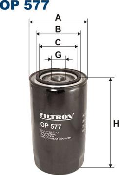 Filtron OP577 - Oljefilter xdelar.se