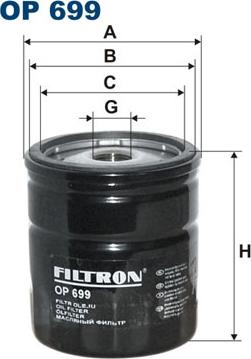 Filtron OP699 - Oljefilter xdelar.se