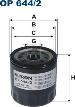 Filtron OP644/2 - Oljefilter xdelar.se