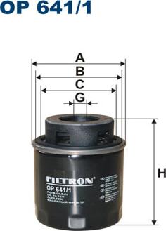 Filtron OP641/1 - Oljefilter xdelar.se