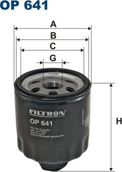 Filtron OP641 - Oljefilter xdelar.se