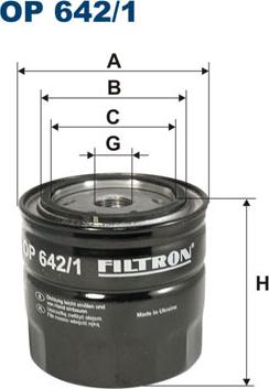 Filtron OP642/1 - Oljefilter xdelar.se