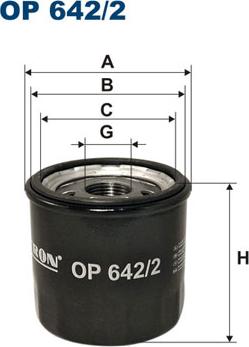 Filtron OP642/2 - Oljefilter xdelar.se