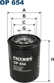 Filtron OP654 - Oljefilter xdelar.se